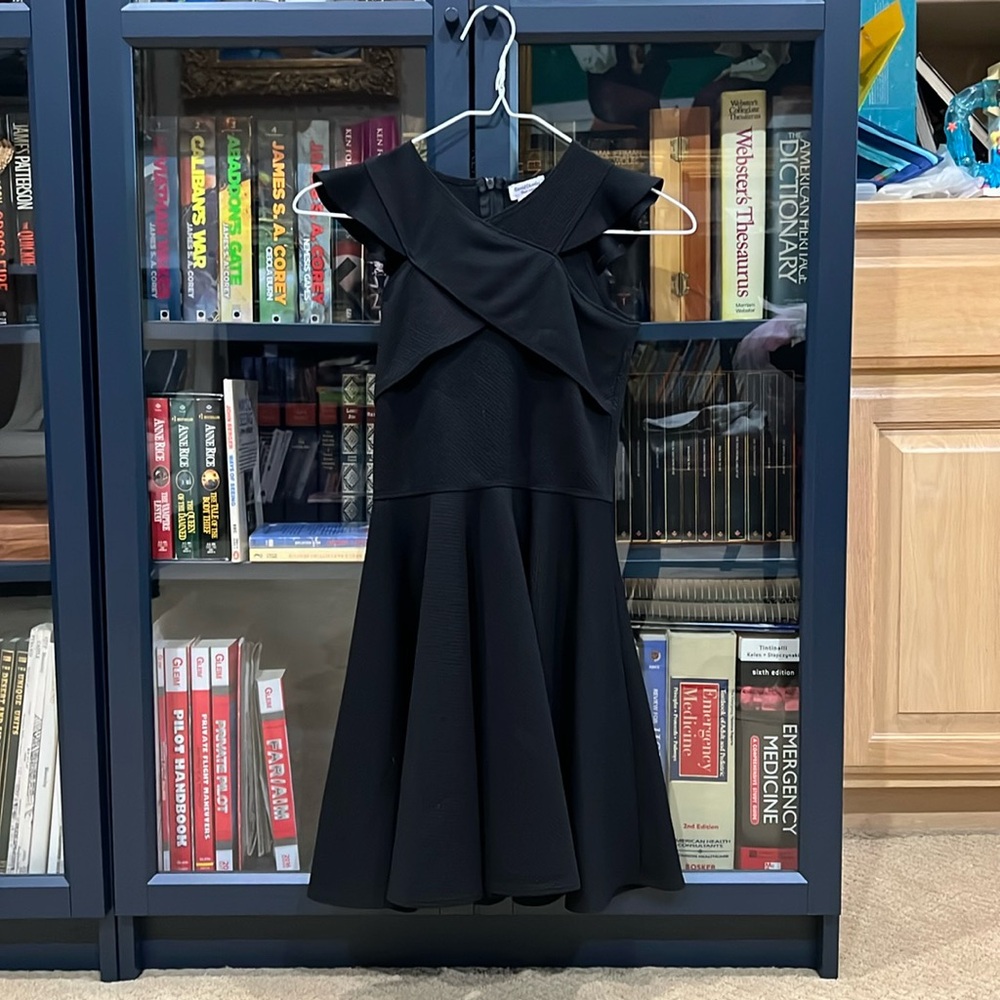 Girls Black David Charles Black Label Dress. Size 10